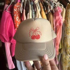 Cherry Trucker Hat